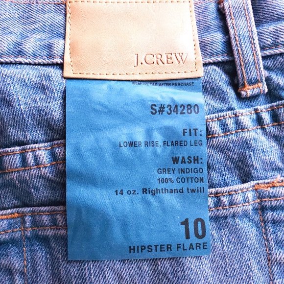 J.Crew Women Jean Hipster Flare Size 10 (32x31) - NWT - Picture 7 of 8